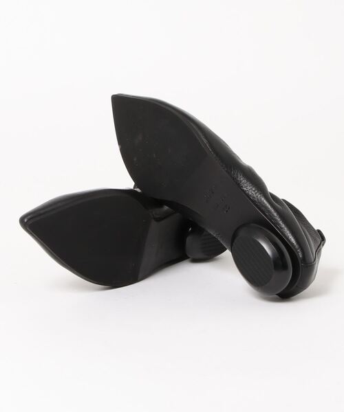 ph7+（ピアッカセッテ）の「ph7+  ピアッカセッテ ギャザーデザインポインテッドトゥパンプス（パンプス・レディース・ブラック・39/35）」の3枚目の写真