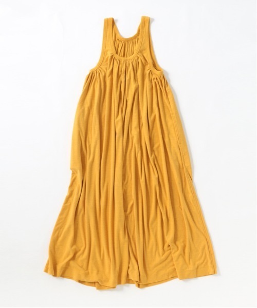 UNFIL（アンフィル）の「unfil アンフィル / raw silk plain-jersey gathered tank dress ローシルク プレーンジャージー ギャザータンクドレス ノースリーブワンピース / WWSP-UW124（ワンピース・レディース・ダークネイビー・0/1）」の3枚目の写真