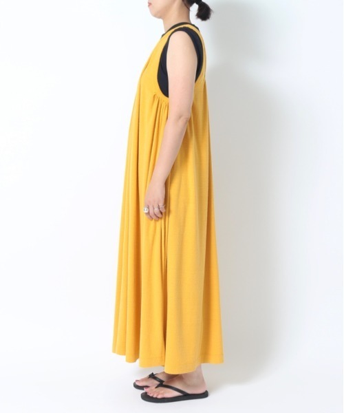 ワンピース unfil raw silk plain-jersey tank dress UNFIL（アンフィル）の「unfil アンフィル / raw silk plain