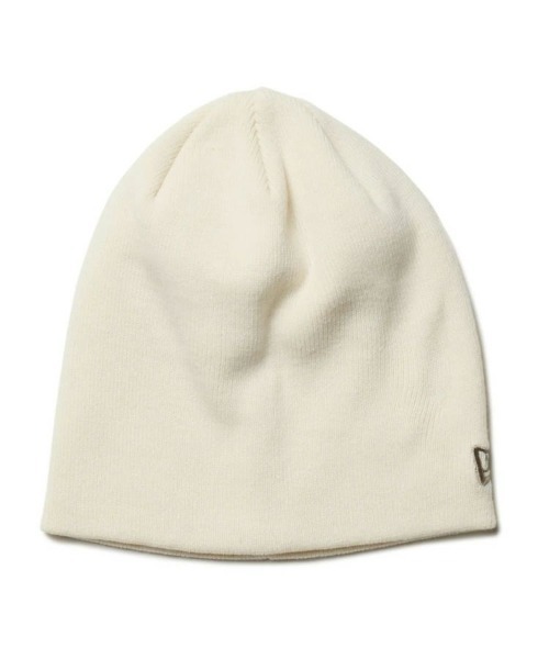 NEW ERA（ニューエラ）の「【NEW ERA】ベーシック ビーニー [BSC]（ニットキャップ/ビーニー・メンズ・ベージュ/ホワイト×ブラック/ブラック×ゴールド/ブラック×ホワイト/チャコールグレー/セージグリーン/ネイビー×ホワイト/ライトグレー/クリーム/ブラック×シルバー/ホワイト系その他/ブラック系その他2/ブラウン系その他・F）」の4枚目の写真