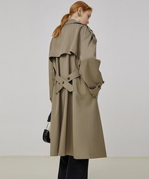 【Fano Studios】Lapel back slit trench coat FQ21W064