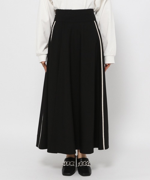 PAGEBOY（ページボーイ）の「CORE / ドレスラインワイドスカート（スカート・レディース・チャコールグレー/ブラック・FREE）」の4枚目の写真