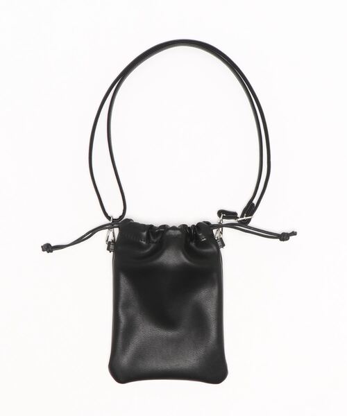 COLONY 2139（コロニートゥーワンスリーナイン）の「【新色追加】フェイクレザー巾着ショルダーバッグ（ショルダーバッグ・メンズ・ホワイト/ブラック/レッド/ピンク/シルバー/イエロー/ブルー/グリーン・FREE）」の12枚目の写真