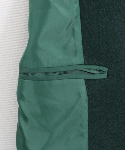 CAMBIO(カンビオ)の「mj8258-カットメルトンオーバーサイズチェスターコート(チェスターコート・メンズ・ブラック/グリーン/グレイッシュベージュ・M/L)」の22枚目の写真