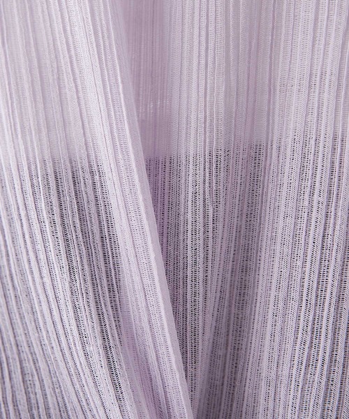 BONbazaar（ボンバザール）の「タートルネックシアーカットソー（Tシャツ/カットソー・レディース・パープル・FREE）」の2枚目の写真