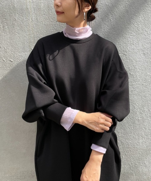 BONbazaar（ボンバザール）の「タートルネックシアーカットソー（Tシャツ/カットソー・レディース・パープル・FREE）」の16枚目の写真