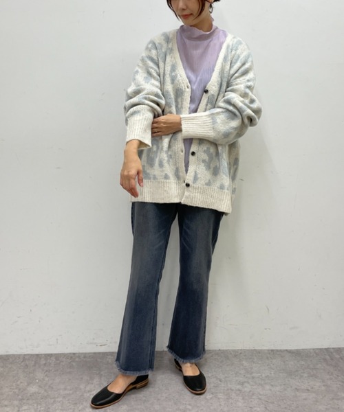 BONbazaar（ボンバザール）の「タートルネックシアーカットソー（Tシャツ/カットソー・レディース・パープル・FREE）」の22枚目の写真