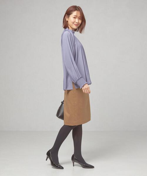 closet story(クローゼットストーリー)の「<closet story>ミニスクエア ジャカード タイトスカート -ウォッシャブル-(スカート・レディース・ベージュ/ネイビー・FREE)」の13枚目の写真