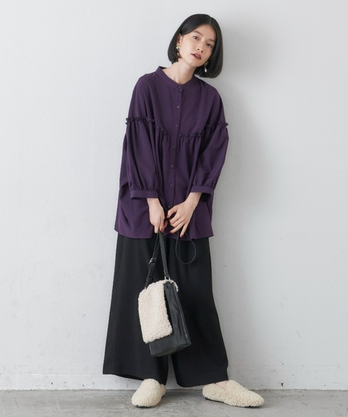 manana suerte（マニャーナスエルテ）の「ボア2wayショルダーバッグ（ショルダーバッグ・レディース・ブラック/ナチュラル・FREE）」の9枚目の写真