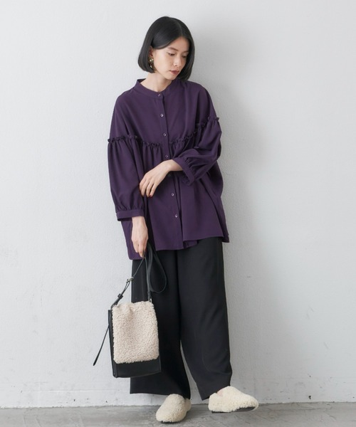 manana suerte（マニャーナスエルテ）の「ボア2wayショルダーバッグ（ショルダーバッグ・レディース・ブラック/ナチュラル・FREE）」の4枚目の写真