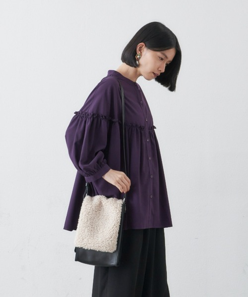 manana suerte（マニャーナスエルテ）の「ボア2wayショルダーバッグ（ショルダーバッグ・レディース・ブラック/ナチュラル・FREE）」の12枚目の写真