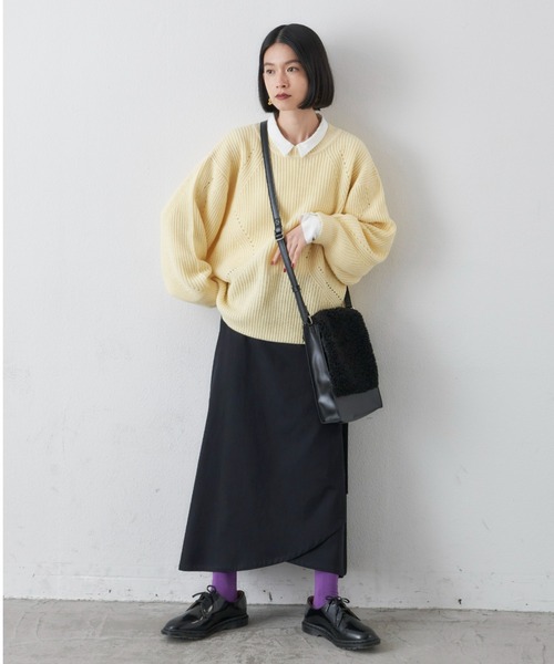 manana suerte（マニャーナスエルテ）の「ボア2wayショルダーバッグ（ショルダーバッグ・レディース・ブラック/ナチュラル・FREE）」の7枚目の写真