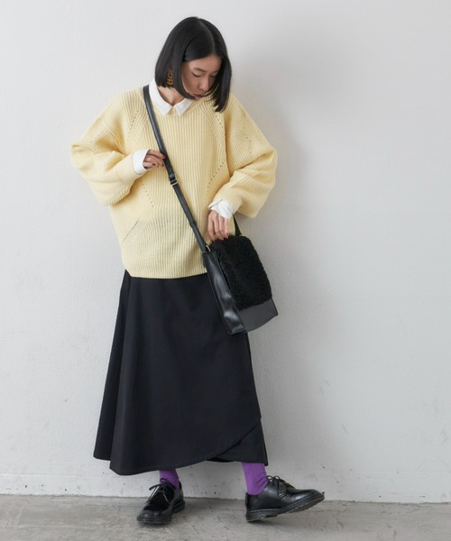 manana suerte（マニャーナスエルテ）の「ボア2wayショルダーバッグ（ショルダーバッグ・レディース・ブラック/ナチュラル・FREE）」の20枚目の写真