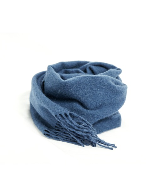 SAISON DE PAPILLON（セゾンドパピヨン）の「ウール100％マフラー（マフラー・レディース・ネイビー/ベビーピンク/ブラック/マスタード/グリーン/コーラル/パープル/キャメル/アイボリー/テラコッタ/ピンク/チャコール/ベージュ/モカ/カーキ/ブルーグリーン・フリー）」の10枚目の写真