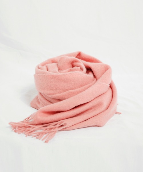 SAISON DE PAPILLON（セゾンドパピヨン）の「ウール100％マフラー（マフラー・レディース・ネイビー/ベビーピンク/ブラック/マスタード/グリーン/コーラル/パープル/キャメル/アイボリー/テラコッタ/ピンク/チャコール/ベージュ/モカ/カーキ/ブルーグリーン・フリー）」の15枚目の写真