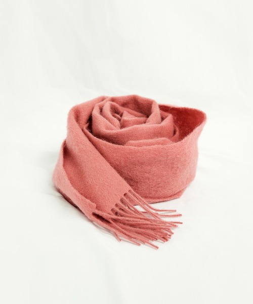 SAISON DE PAPILLON（セゾンドパピヨン）の「ウール100％マフラー（マフラー・レディース・ネイビー/ベビーピンク/ブラック/マスタード/グリーン/コーラル/パープル/キャメル/アイボリー/テラコッタ/ピンク/チャコール/ベージュ/モカ/カーキ/ブルーグリーン・フリー）」の14枚目の写真