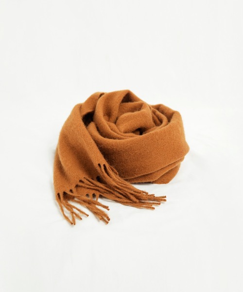 SAISON DE PAPILLON（セゾンドパピヨン）の「ウール100％マフラー（マフラー・レディース・ネイビー/ベビーピンク/ブラック/マスタード/グリーン/コーラル/パープル/キャメル/アイボリー/テラコッタ/ピンク/チャコール/ベージュ/モカ/カーキ/ブルーグリーン・フリー）」の13枚目の写真