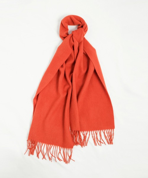 SAISON DE PAPILLON（セゾンドパピヨン）の「ウール100％マフラー（マフラー・レディース・ネイビー/ベビーピンク/ブラック/マスタード/グリーン/コーラル/パープル/キャメル/アイボリー/テラコッタ/ピンク/チャコール/ベージュ/モカ/カーキ/ブルーグリーン・フリー）」の17枚目の写真