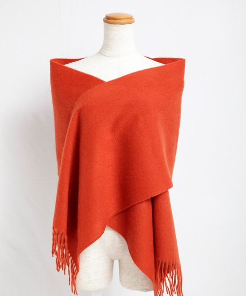 SAISON DE PAPILLON（セゾンドパピヨン）の「ウール100％マフラー（マフラー・レディース・ネイビー/ベビーピンク/ブラック/マスタード/グリーン/コーラル/パープル/キャメル/アイボリー/テラコッタ/ピンク/チャコール/ベージュ/モカ/カーキ/ブルーグリーン・フリー）」の18枚目の写真