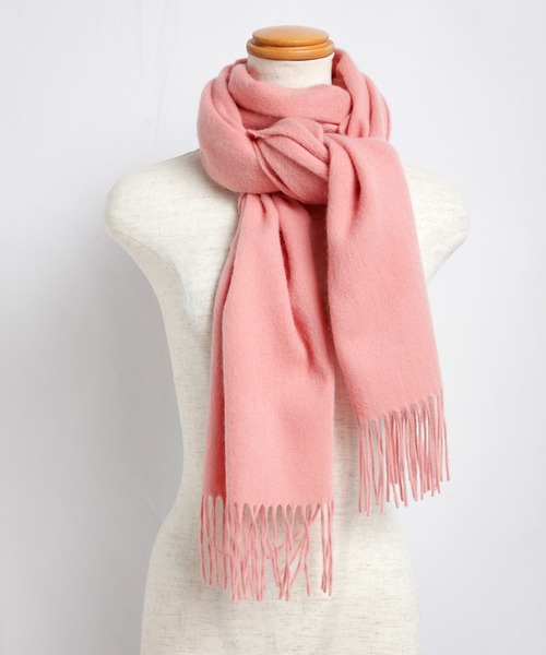 SAISON DE PAPILLON（セゾンドパピヨン）の「ウール100％マフラー（マフラー・レディース・ネイビー/ベビーピンク/ブラック/マスタード/グリーン/コーラル/パープル/キャメル/アイボリー/テラコッタ/ピンク/チャコール/ベージュ/モカ/カーキ/ブルーグリーン・フリー）」の22枚目の写真