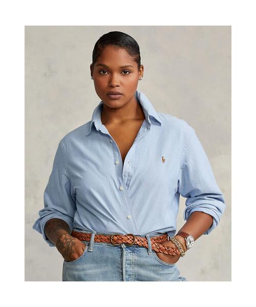 POLO RALPH LAUREN(ポロ ラルフ ローレン)の「クラシック フィット オックスフォード シャツ(シャツ/ブラウス・レディース・ブルー・2/12/8/4/0)」の1枚目の写真