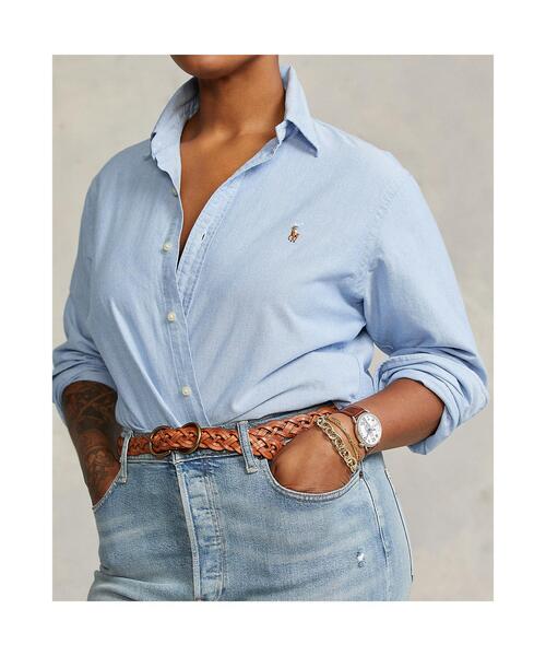 POLO RALPH LAUREN(ポロ ラルフ ローレン)の「クラシック フィット オックスフォード シャツ(シャツ/ブラウス・レディース・ブルー・2/12/8/4/0)」の6枚目の写真