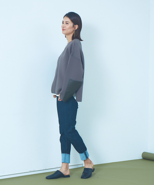 Abahouse Devinette（ドゥヴィネット）の「【BRAHMIN】ソフトダンボールジャージーカットソー（Tシャツ/カットソー・レディース・カーキ/キャメル/グレイッシュベージュ・フリー）」の9枚目の写真