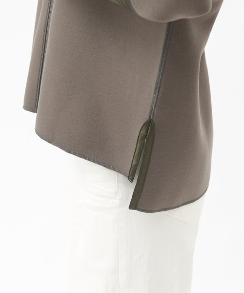 Abahouse Devinette（ドゥヴィネット）の「【BRAHMIN】ソフトダンボールジャージーカットソー（Tシャツ/カットソー・レディース・カーキ/キャメル/グレイッシュベージュ・フリー）」の14枚目の写真