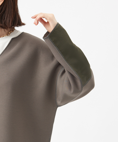 Abahouse Devinette（ドゥヴィネット）の「【BRAHMIN】ソフトダンボールジャージーカットソー（Tシャツ/カットソー・レディース・カーキ/キャメル/グレイッシュベージュ・フリー）」の16枚目の写真