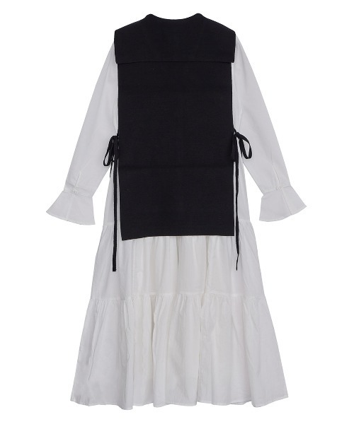 COLLARKNITVESTWITHDRESS