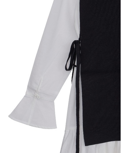 COLLARKNITVESTWITHDRESS