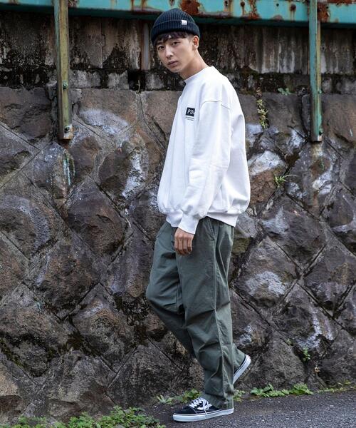 PONY(ポニー)の「PONY別注ロゴ裏起毛クルーネックスウェット(スウェット・メンズ・パープル/ホワイト・X-LARGE/SMALL/LARGE/MEDIUM)」の6枚目の写真