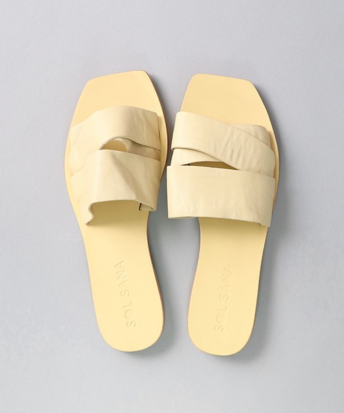 SOL SANA(ソルサナ)の「【 SOLSANA / ソルサナ 】 Penny Slide Flat Sandals / ペニー スライド フラット サンダル(サンダル・レディース・ブラック/ベージュ・38/36/37)」の11枚目の写真