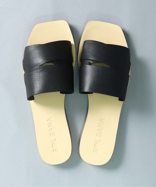 SOL SANA(ソルサナ)の「【 SOLSANA / ソルサナ 】 Penny Slide Flat Sandals / ペニー スライド フラット サンダル(サンダル・レディース・ブラック/ベージュ・38/36/37)」の19枚目の写真