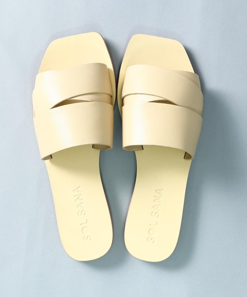 SOL SANA(ソルサナ)の「【 SOLSANA / ソルサナ 】 Penny Slide Flat Sandals / ペニー スライド フラット サンダル(サンダル・レディース・ブラック/ベージュ・38/36/37)」の14枚目の写真