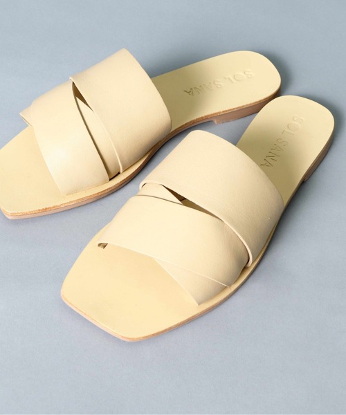SOL SANA(ソルサナ)の「【 SOLSANA / ソルサナ 】 Penny Slide Flat Sandals / ペニー スライド フラット サンダル(サンダル・レディース・ブラック/ベージュ・38/36/37)」の15枚目の写真