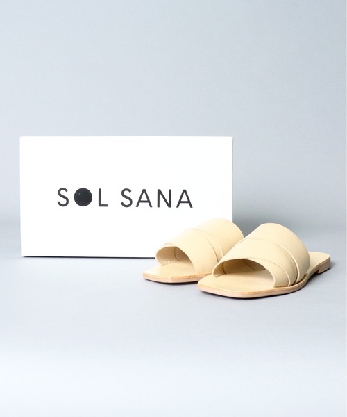 SOL SANA(ソルサナ)の「【 SOLSANA / ソルサナ 】 Penny Slide Flat Sandals / ペニー スライド フラット サンダル(サンダル・レディース・ブラック/ベージュ・38/36/37)」の16枚目の写真