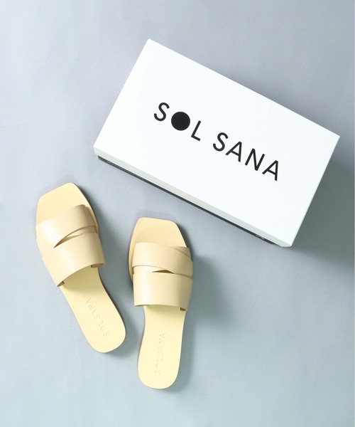 SOL SANA(ソルサナ)の「【 SOLSANA / ソルサナ 】 Penny Slide Flat Sandals / ペニー スライド フラット サンダル(サンダル・レディース・ブラック/ベージュ・38/36/37)」の17枚目の写真