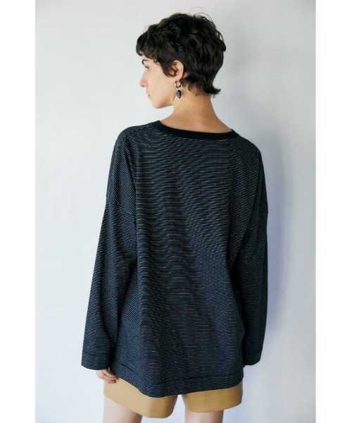 MOUSSY（マウジー）の「THE GOODNESS LS Tシャツ（Tシャツ/カットソー・レディース・ホワイト系その他/ホワイト/ブラック系その他・FREE）」の14枚目の写真