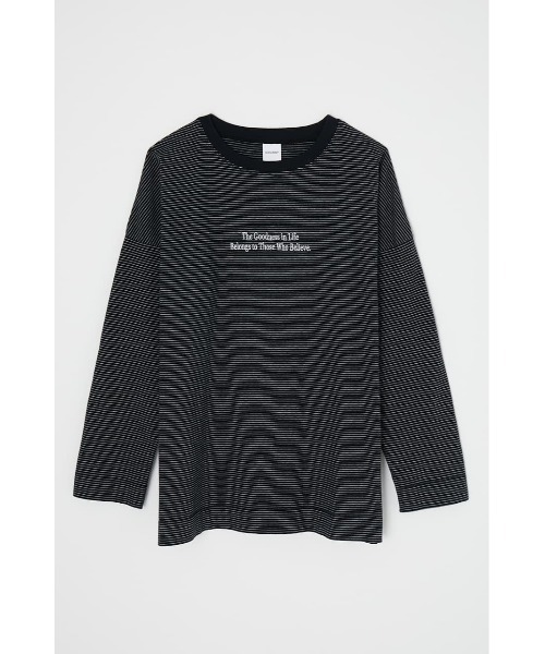 MOUSSY（マウジー）の「THE GOODNESS LS Tシャツ（Tシャツ/カットソー・レディース・ホワイト系その他/ホワイト/ブラック系その他・FREE）」の15枚目の写真
