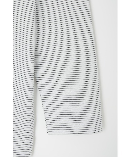 MOUSSY（マウジー）の「THE GOODNESS LS Tシャツ（Tシャツ/カットソー・レディース・ホワイト系その他/ホワイト/ブラック系その他・FREE）」の8枚目の写真