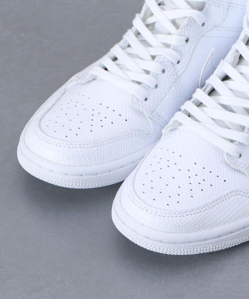 H　BEAUTY&YOUTH UNITED ARROWS（エイチビューティーアンドユースユナイテッドアローズ）の「＜NIKE＞WOMEN'S AIR JORDAN1 MID/スニーカー.（スニーカー・レディース・ホワイト・24.5cm/24cm/25.5cm/23.5cm/25cm/23cm）」の6枚目の写真