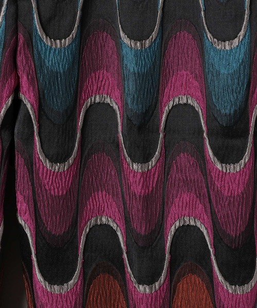 JEANASIS（ジーナシス）の「アソートガラジャガードフレアトラウザー/263197（その他パンツ・レディース・ブラウン系その他/ブルー系その他/ピンク系その他/ブラック系その他/ブラック系その他2/グリーン系その他/ホワイト系その他/パープル系その他・SMALL/MEDIUM/LARGE）」の10枚目の写真