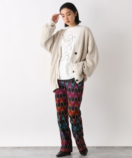 JEANASIS（ジーナシス）の「アソートガラジャガードフレアトラウザー/263197（その他パンツ・レディース・ブラウン系その他/ブルー系その他/ピンク系その他/ブラック系その他/ブラック系その他2/グリーン系その他/ホワイト系その他/パープル系その他・SMALL/MEDIUM/LARGE）」の20枚目の写真