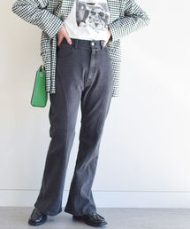 Ray BEAMS | Ray BEAMS / カーブ ステッチ ブラック デニム パンツ(デニムパンツ)