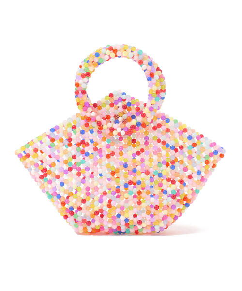 Susan Alexandra マルチカラービーズバッグ