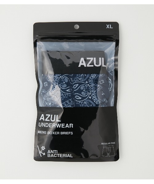 AZUL by moussy(アズールバイマウジー)の「BANDANA PATTERN BOXER SHORTS/バンダナパターンボクサーショーツ(バンダナ/スカーフ・メンズ・ブルー系その他3/ブラック系その他・MEDIUM/SMALL/LARGE/X-LARGE)」の13枚目の写真
