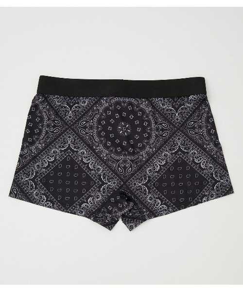 AZUL by moussy(アズールバイマウジー)の「BANDANA PATTERN BOXER SHORTS/バンダナパターンボクサーショーツ(バンダナ/スカーフ・メンズ・ブルー系その他3/ブラック系その他・MEDIUM/SMALL/LARGE/X-LARGE)」の4枚目の写真