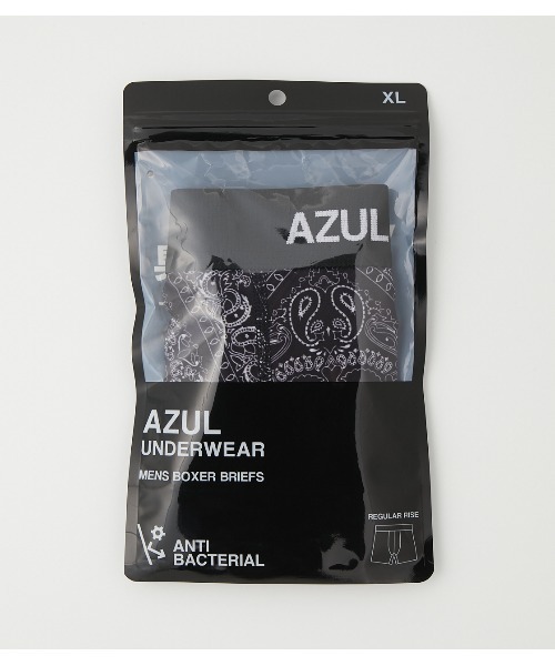 AZUL by moussy(アズールバイマウジー)の「BANDANA PATTERN BOXER SHORTS/バンダナパターンボクサーショーツ(バンダナ/スカーフ・メンズ・ブルー系その他3/ブラック系その他・MEDIUM/SMALL/LARGE/X-LARGE)」の8枚目の写真
