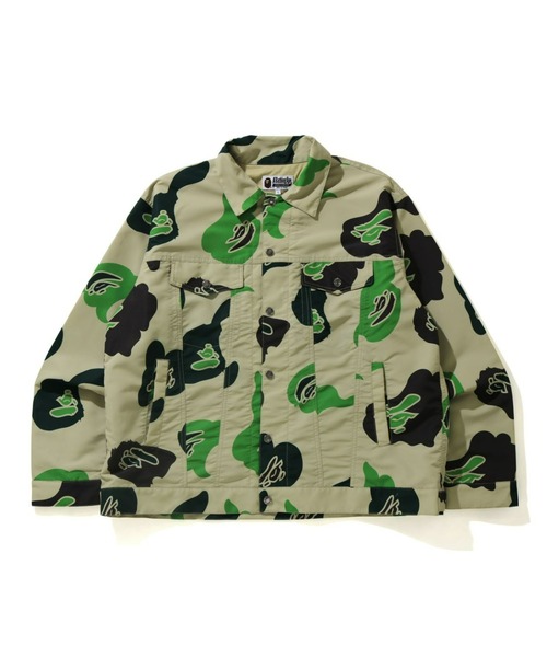 A BATHING APE(アベイシングエイプ)の「DEF CAMO LOOSE FIT TRUCKER JACKET M(ブルゾン・メンズ・ホワイト/ベージュ・MEDIUM/LARGE/X-LARGE/SMALL)」の2枚目の写真